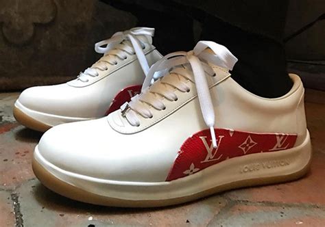 supreme x louis vuitton sneakers|Louis Vuitton supreme raincoat.